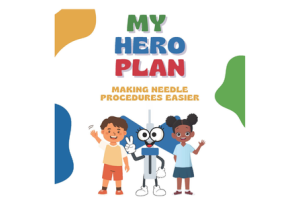 My Hero Plan Art work for Children's Health Ireland Needle Heroes project