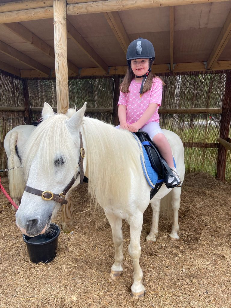 Trick or Treat Patient Alice on Pony