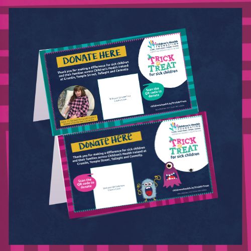 Trick or Treat digital tent card
